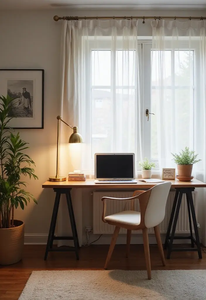 27+ Black and White Home Office Ideas for Modern Workspaces 8 27 Black and White Home Office Ideas for Modern Workspaces 8. Bright Lighting for Productivity