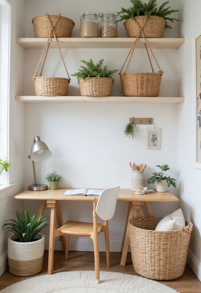 27 Closet and Office Combo Ideas That Save Space 20. Utilize the Ceiling Space