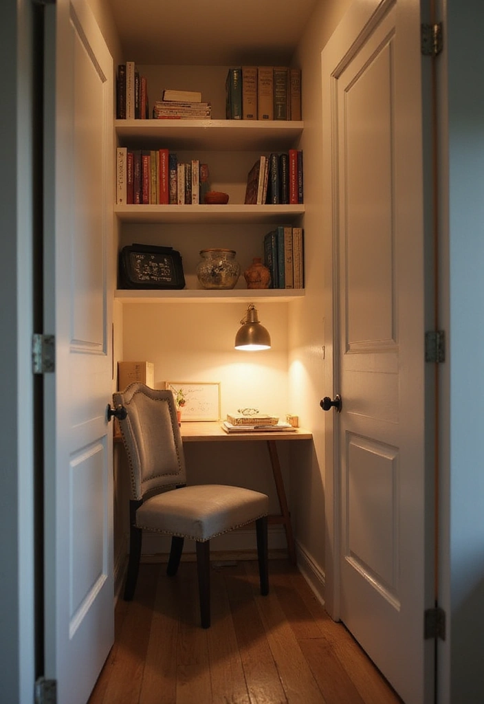 27 Closet and Office Combo Ideas That Save Space 22. Create a Cozy Nook