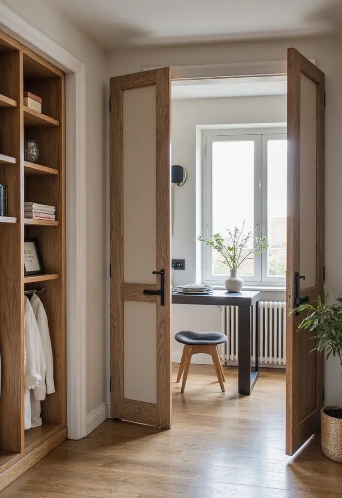 27 Closet and Office Combo Ideas That Save Space 9. Stylish Room Dividers