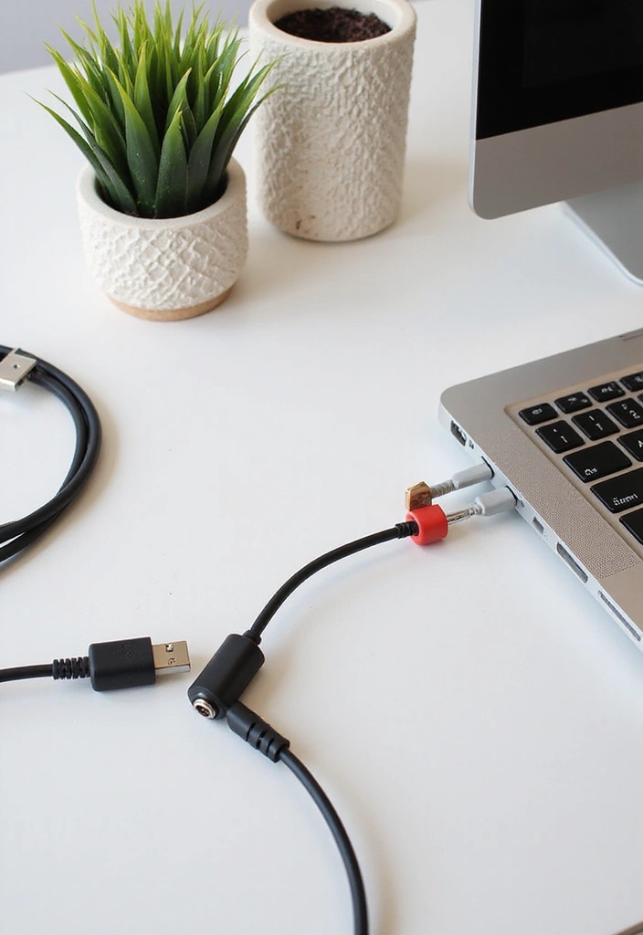 27 Cute Office Ideas That Make Work More Fun 14. Organized Cable Management