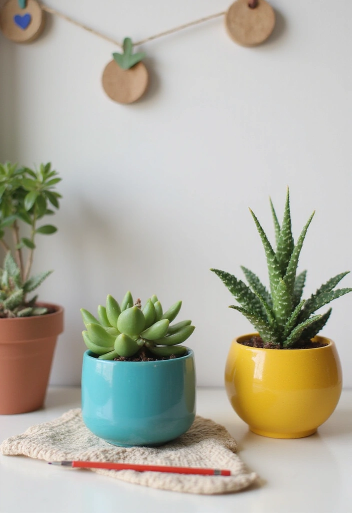 27 Cute Office Ideas That Make Work More Fun 24. Desk Plants with Character