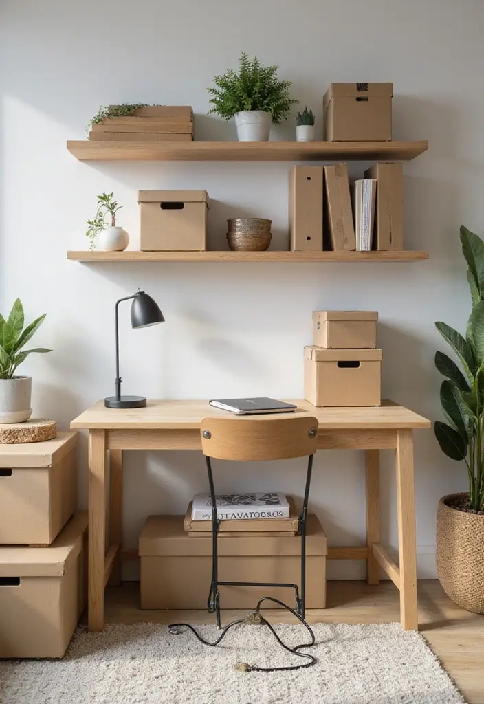 27 Cute Office Ideas That Make Work More Fun 6. Modular Storage Solutions