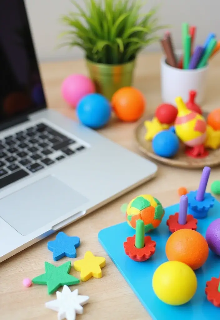 27 Cute Office Ideas That Make Work More Fun 7. Fun Desk Toys
