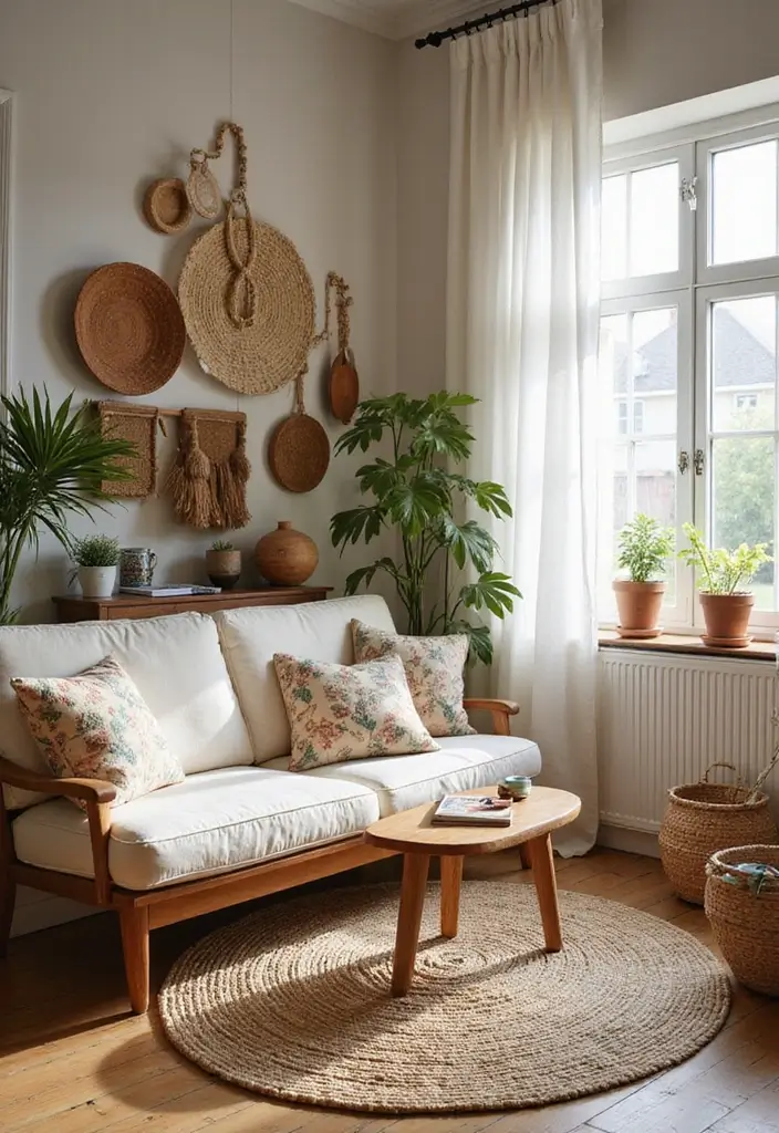 27 Earthy Office Decor Ideas That Feel Grounded 16. Outdoor Inspired Textiles