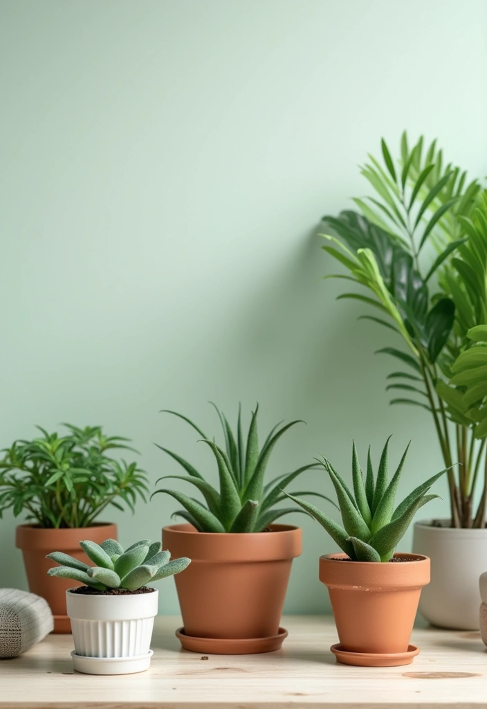 27 Earthy Office Decor Ideas That Feel Grounded 21. Greenery Tablescape