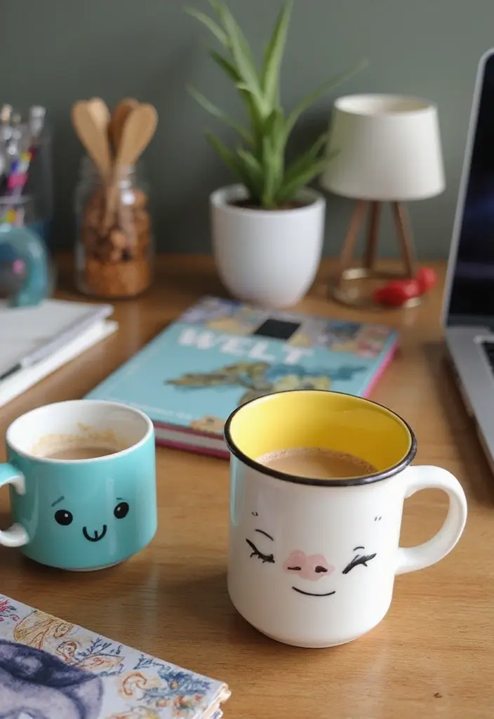 27+ Eclectic Office Decor Ideas Full of Personality 23 27 Eclectic Office Decor Ideas Full of Personality 23. Artistic Mugs and Drinkware