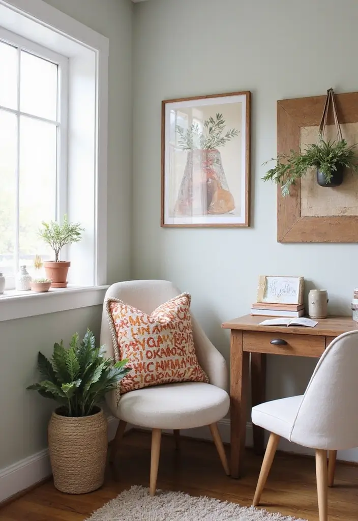 27 Smart Office Corner Ideas for Small Spaces 26. Seasonal Decor Changes