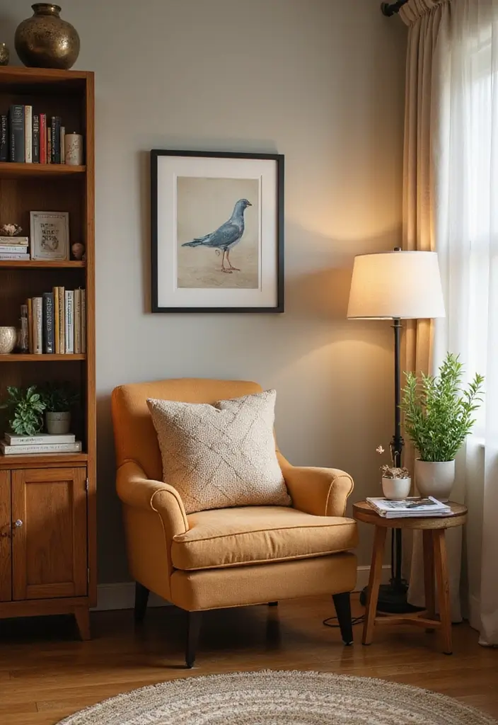 27 Smart Office Corner Ideas for Small Spaces 5. Cozy Nook