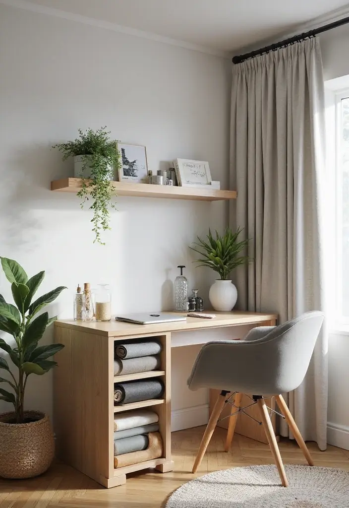 28+ Home Office Gym Combo Ideas for Fitness and Work 18 28 Home Office Gym Combo Ideas for Fitness and Work 18. Foam Roller Storage