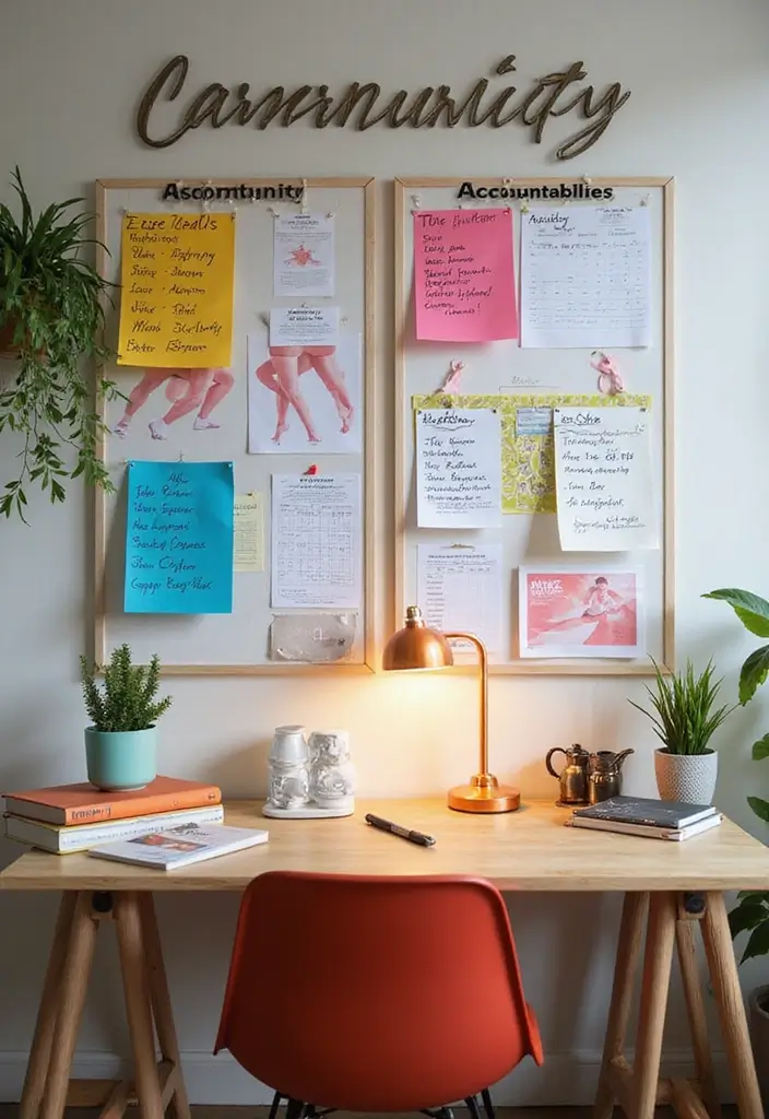 28+ Home Office Gym Combo Ideas for Fitness and Work 28 28 Home Office Gym Combo Ideas for Fitness and Work 28. Community and Accountability Board