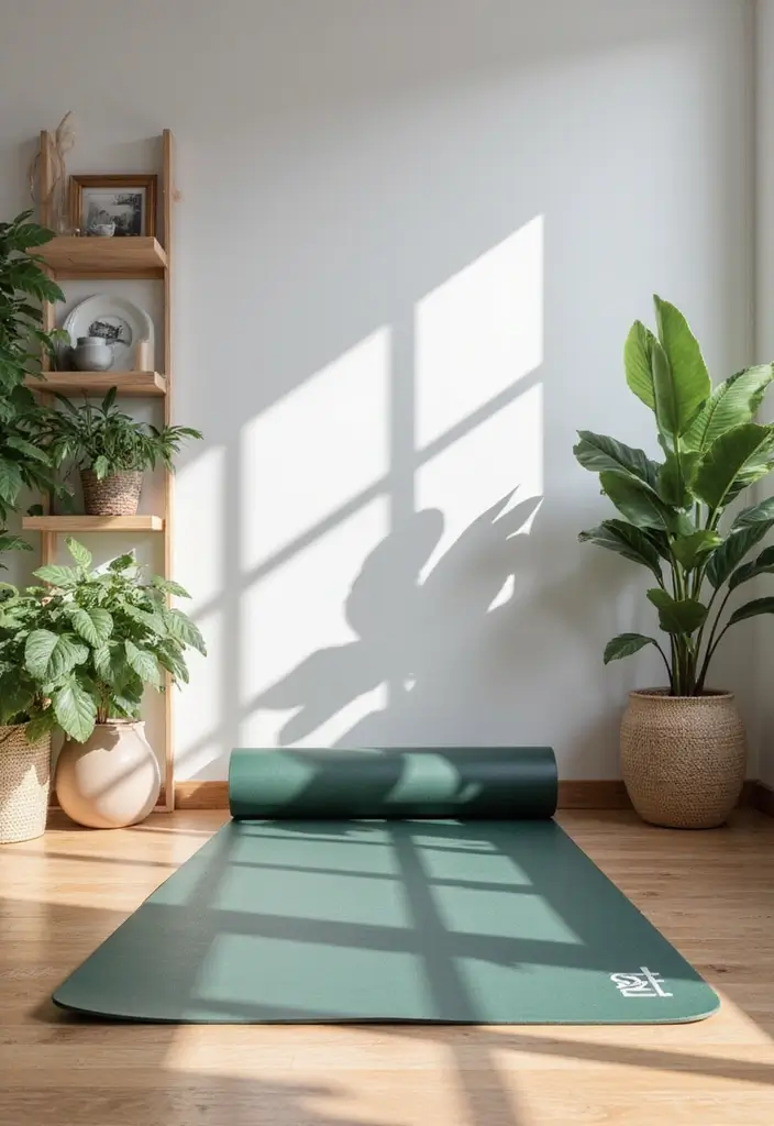 28+ Home Office Gym Combo Ideas for Fitness and Work 8 28 Home Office Gym Combo Ideas for Fitness and Work 8. Gym Mat Workspace