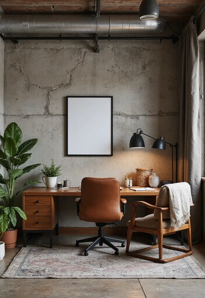 28 Home Office Industrial Designs Youll Want to Try 15. Layered Decor