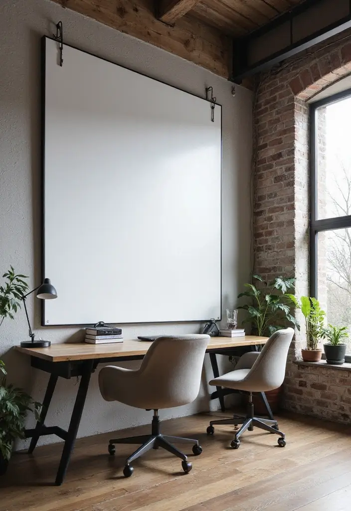 28 Home Office Industrial Designs Youll Want to Try 25. Integrated Whiteboards