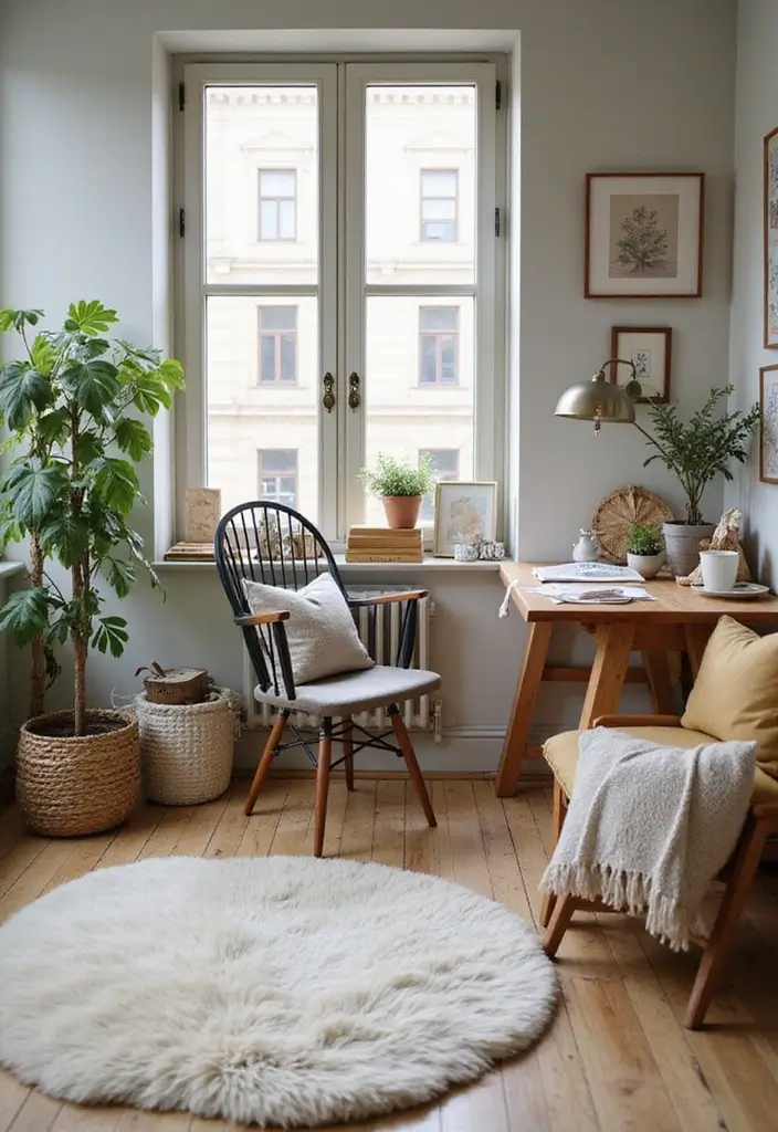 28 Home Office Industrial Designs Youll Want to Try 6. Cozy Industrial Textiles