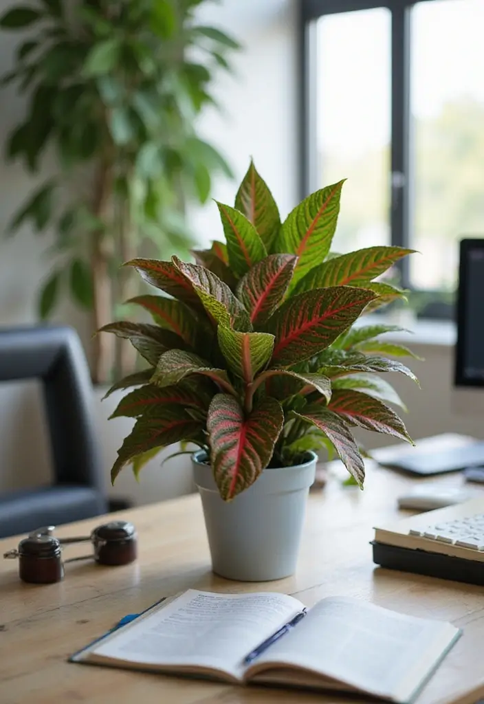 28+ Home Office Plants That Bring Fresh Energy 16 28 Home Office Plants That Bring Fresh Energy 16. Nerve Plant