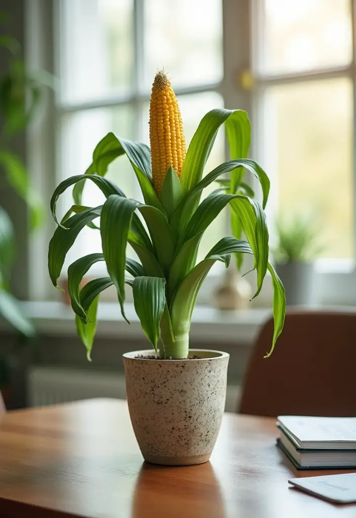 28+ Home Office Plants That Bring Fresh Energy 18 28 Home Office Plants That Bring Fresh Energy 18. Corn Plant