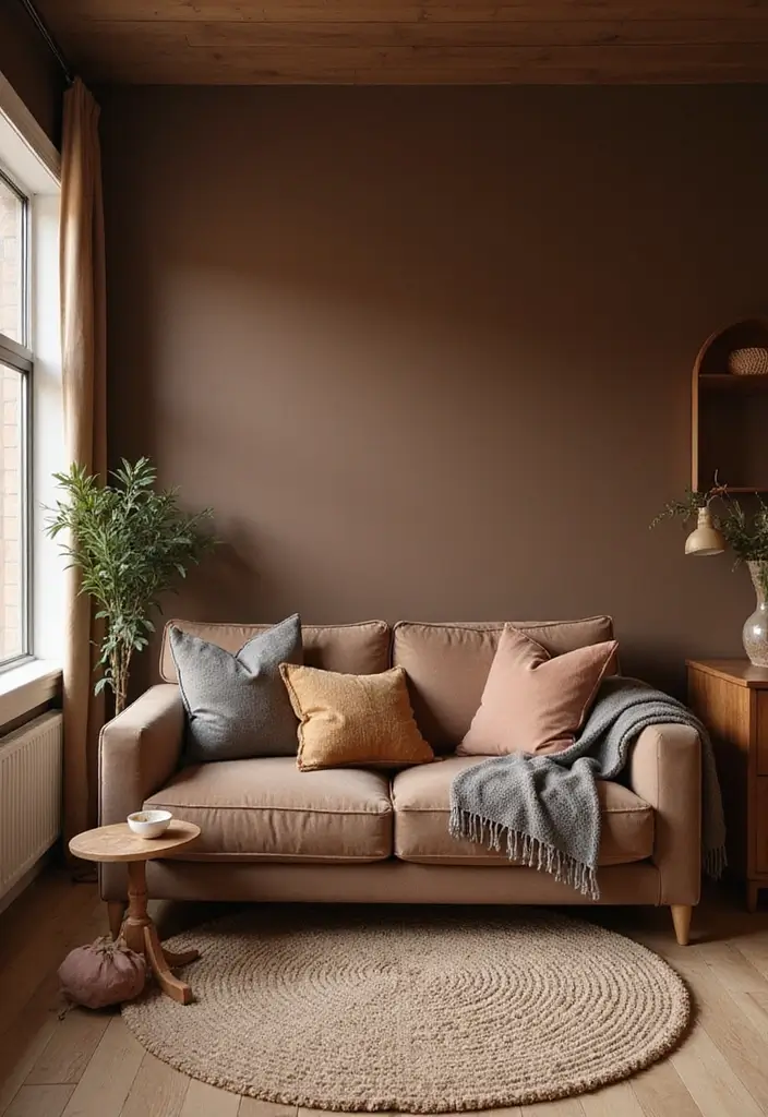 28 Moody Office Paint Colors That Inspire Focus 15. Mocha Brown