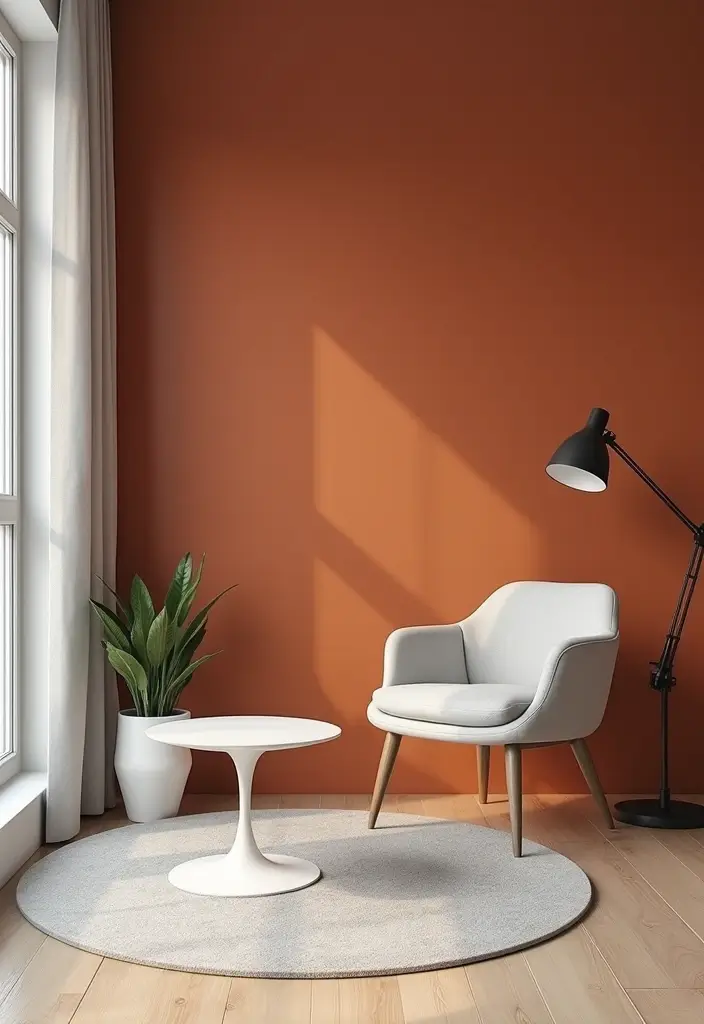 28 Moody Office Paint Colors That Inspire Focus 18. Burnt Sienna