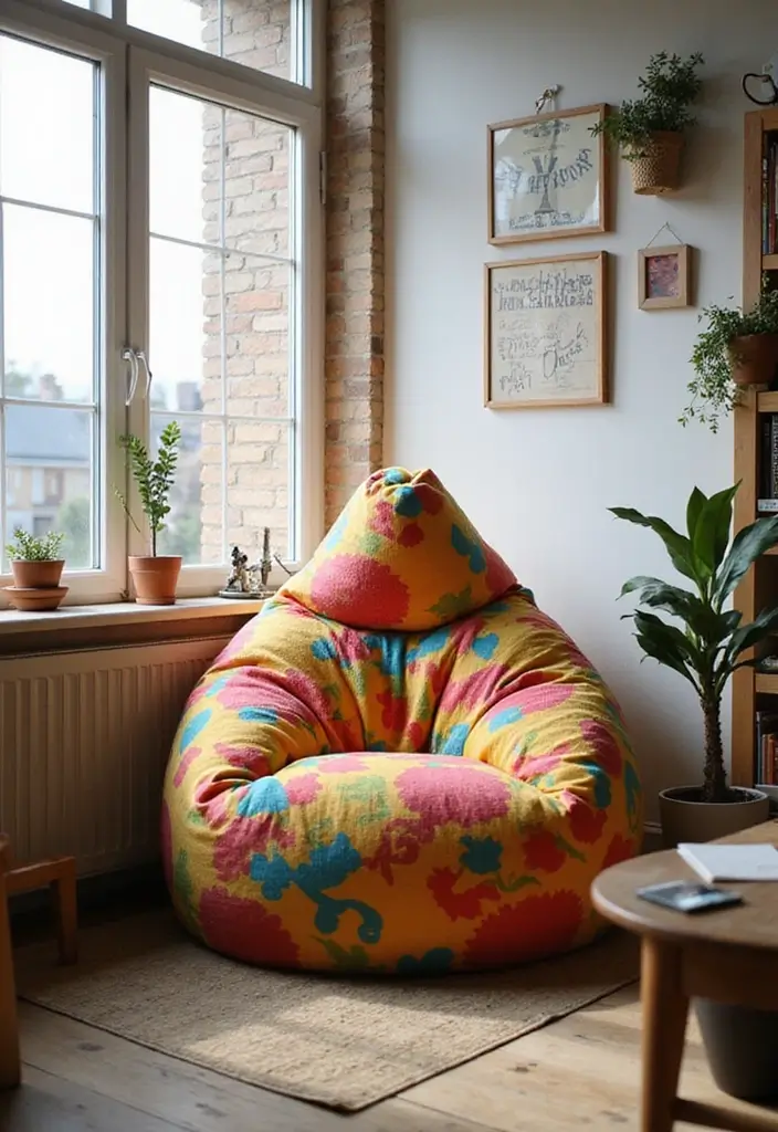 28 Office Chair Ideas That Balance Comfort and Style 14. Fun Bean Bag Chairs