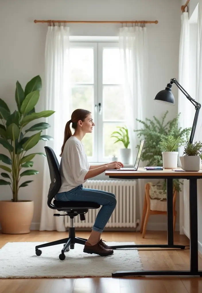 28 Office Chair Ideas That Balance Comfort and Style 6. Ergonomic Stool Chairs