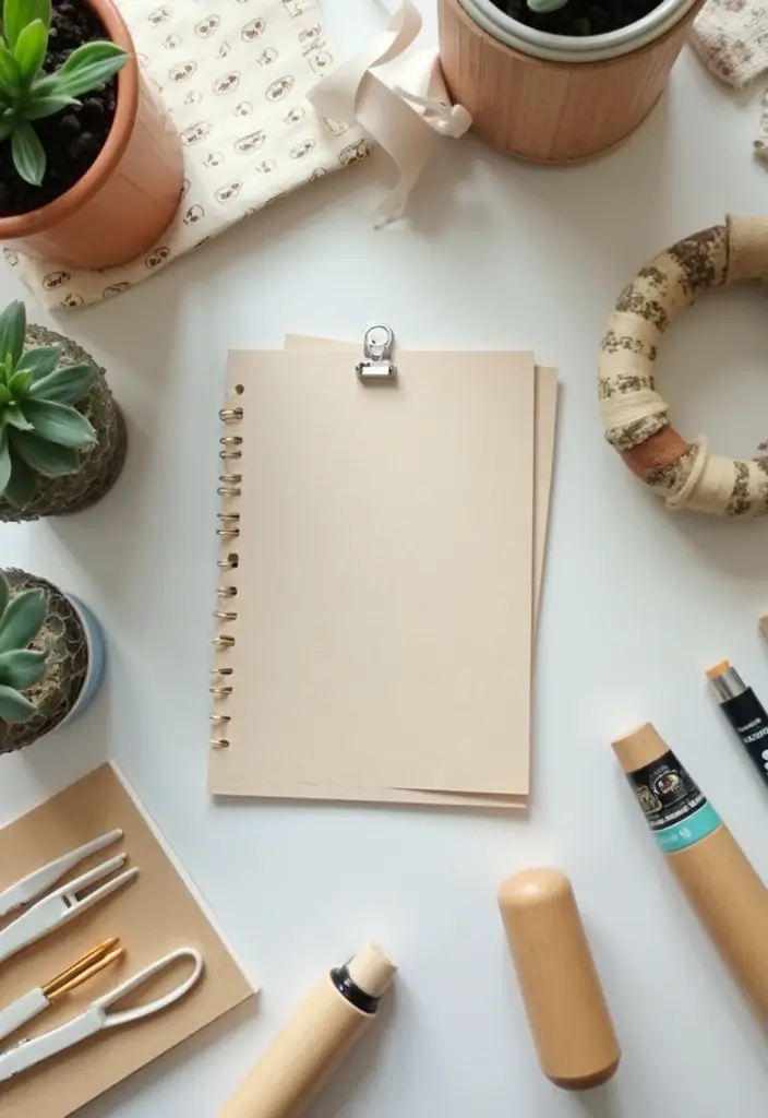 28 Office Table Decor Ideas That Upgrade Your Desk 19. Use Eco Friendly Adhesives