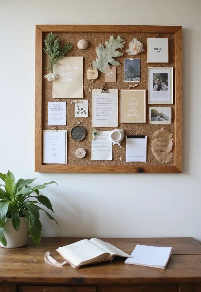 28 Office Table Decor Ideas That Upgrade Your Desk 5. Create a Vision Board