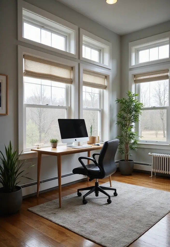 28 Sunroom Office Ideas for Bright and Productive Days 16. Smart Home Office Integration