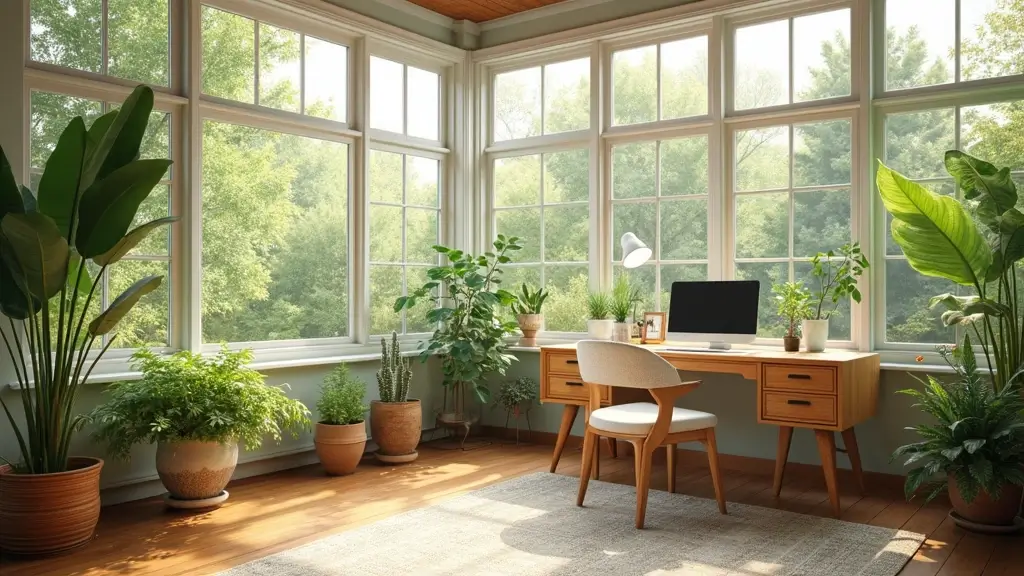 28+ Sunroom Office Ideas for Bright and Productive Days