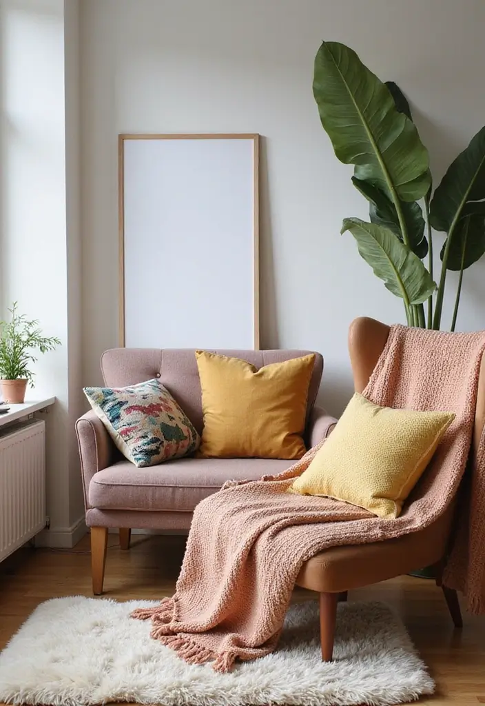 29 Cozy Office Decor Ideas That Feel Warm and Inviting 1. Soft Textiles for Comfort