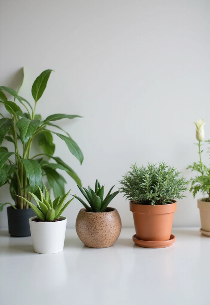 29 Cozy Office Decor Ideas That Feel Warm and Inviting 11. Desk Plants for a Touch of Green