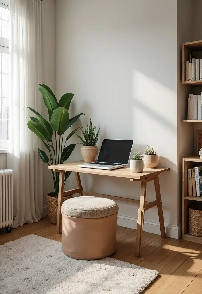 29 Cozy Office Decor Ideas That Feel Warm and Inviting 17. Multi Functional Furniture