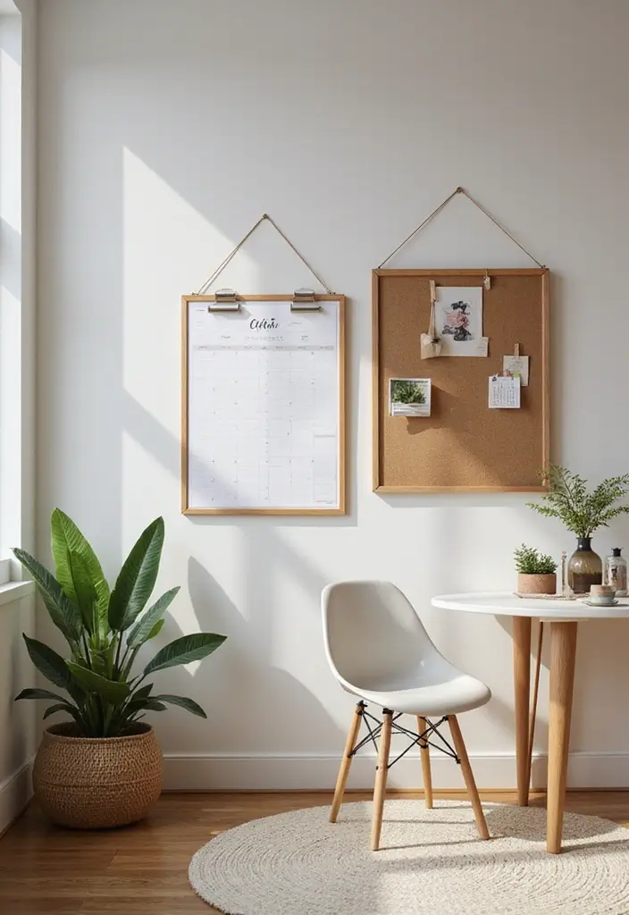 29 Cozy Office Decor Ideas That Feel Warm and Inviting 26. Functional Wall Decor
