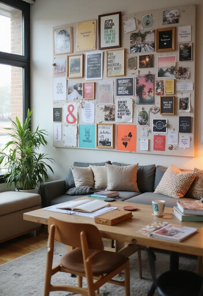 29 Cozy Office Decor Ideas That Feel Warm and Inviting 29. Cozy Inspiration Board