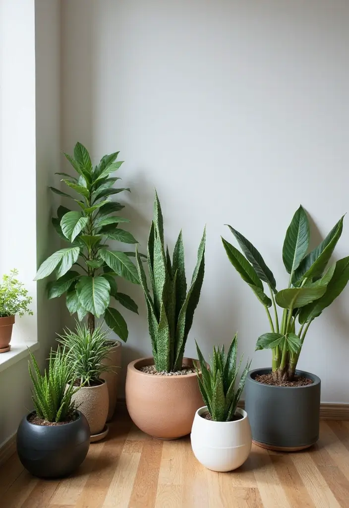 29 Cozy Office Decor Ideas That Feel Warm and Inviting 3. Decorative Office Plants