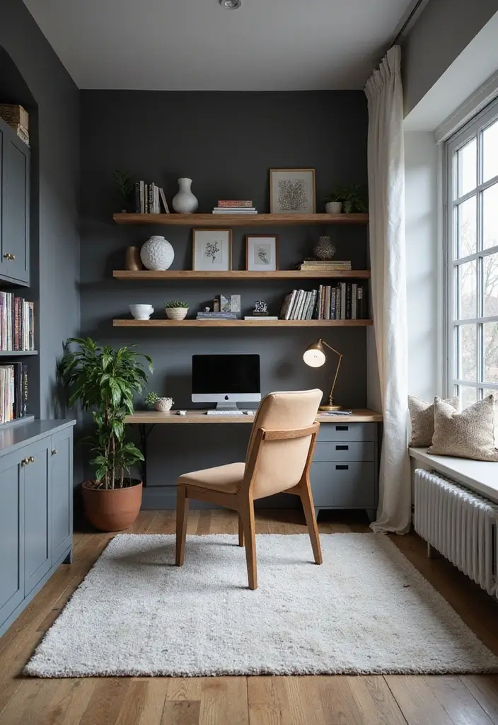 29 Gray Office Ideas That Look Sleek and Modern 19. Multi Purpose Spaces