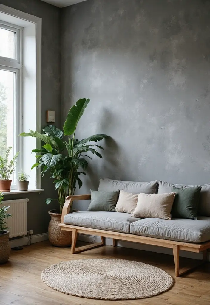 29 Gray Office Ideas That Look Sleek and Modern 20. Sustainable Decor Choices