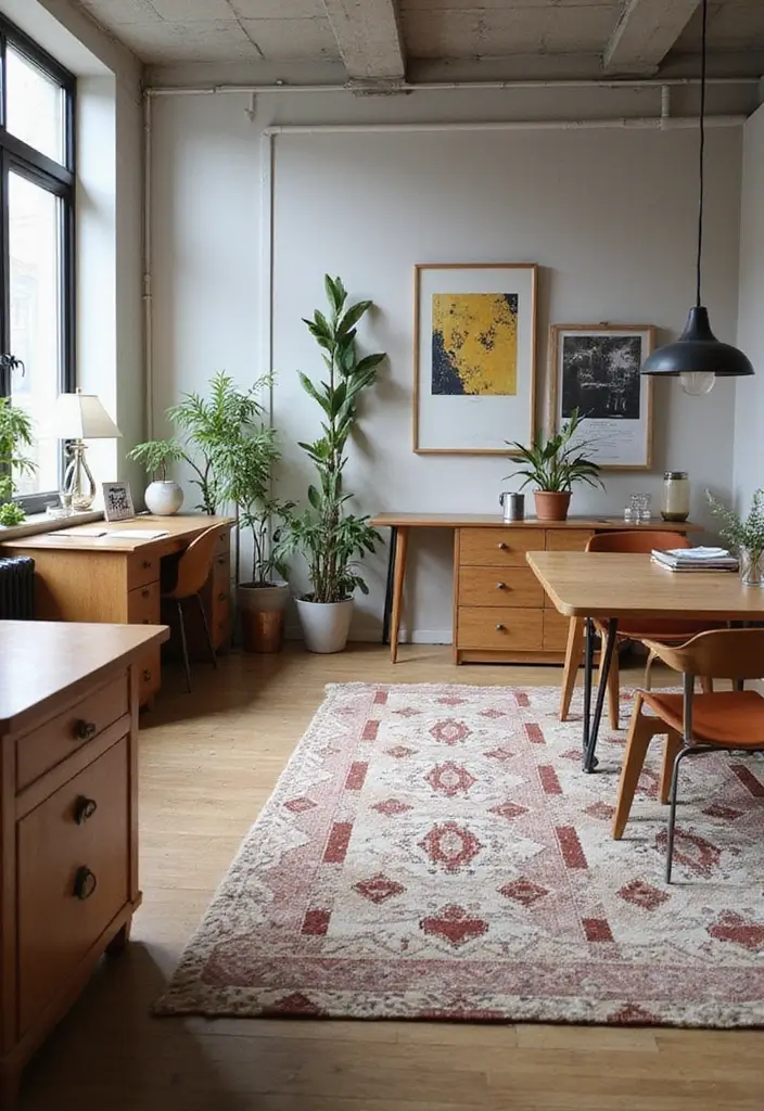 29 Gray Office Ideas That Look Sleek and Modern 9. Geometric Shapes