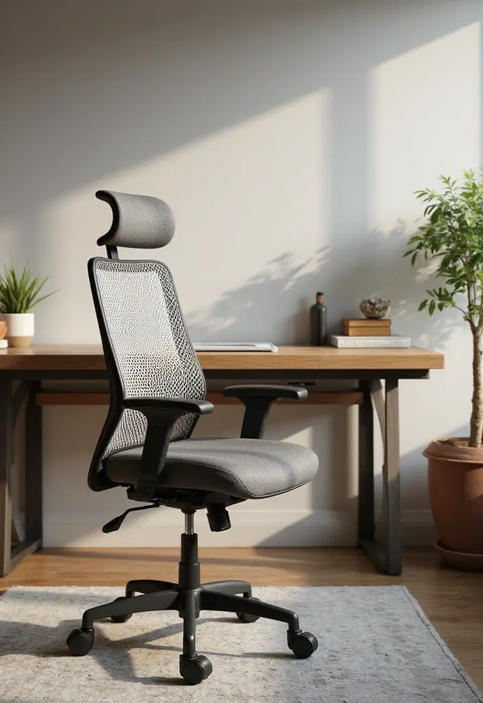 29 Home Office Man Ideas to Upgrade Your Workspace 2. Ergonomic Chair Selection