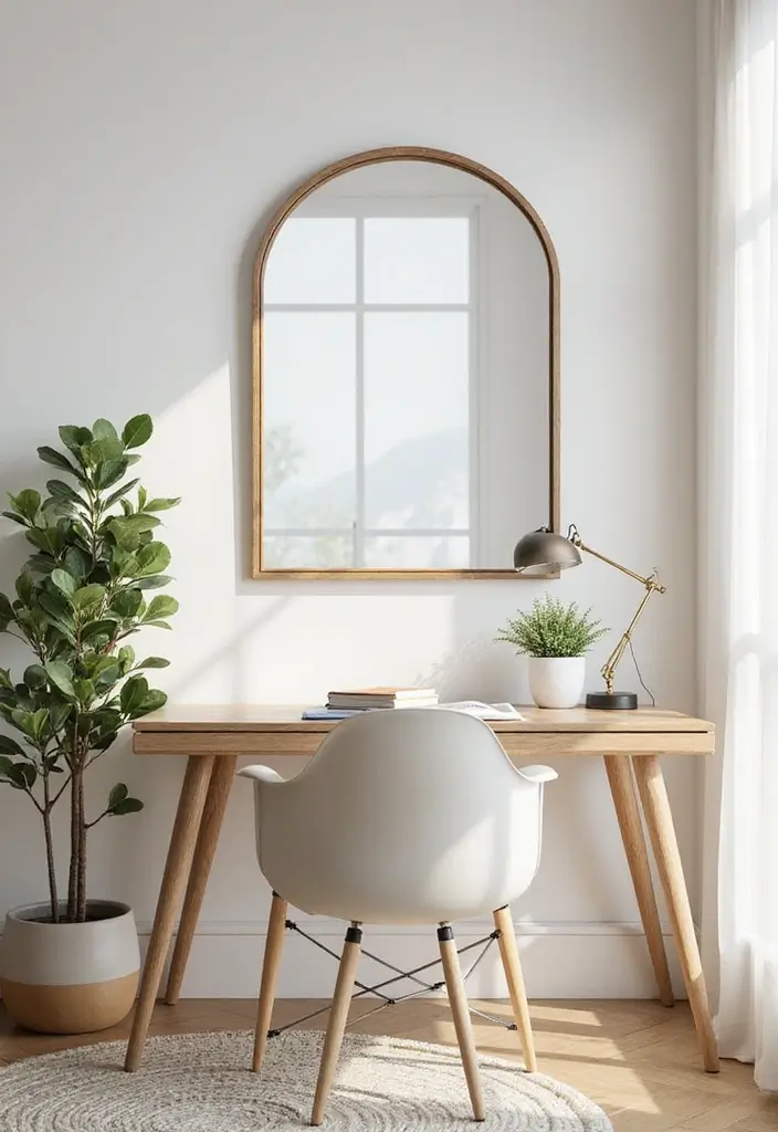 29 Home Office Man Ideas to Upgrade Your Workspace 20. Use of Mirrors