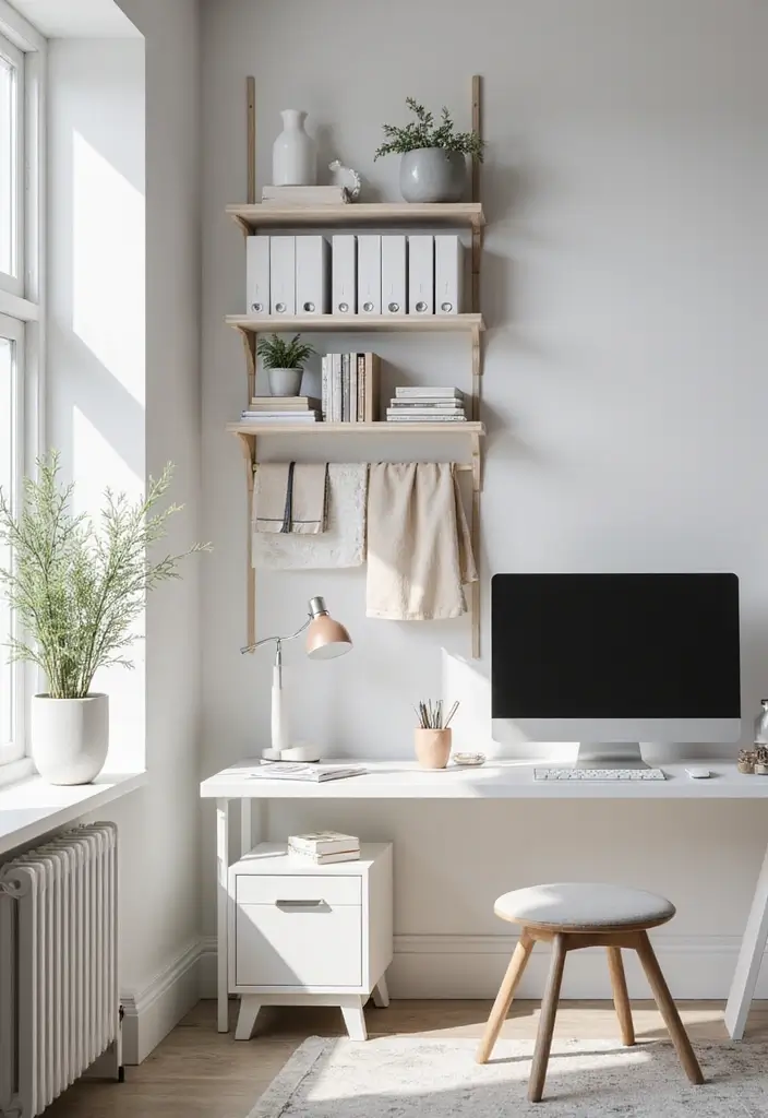 29 Home Office Man Ideas to Upgrade Your Workspace 22. Utilizing Vertical Space