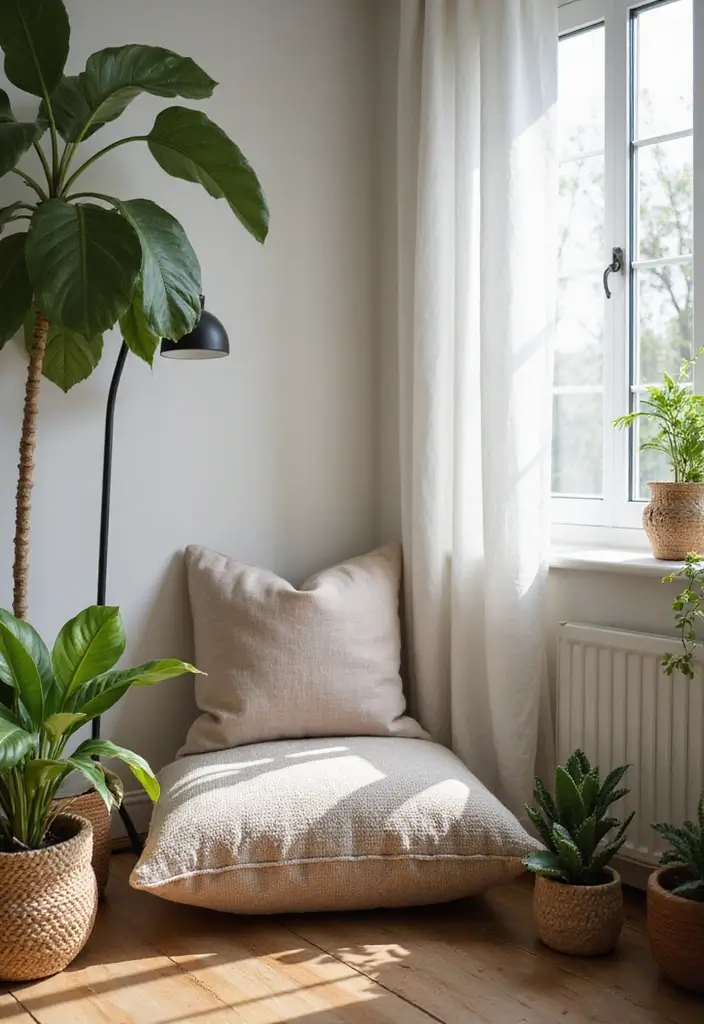 29 Home Office Man Ideas to Upgrade Your Workspace 24. Mindfulness Corner