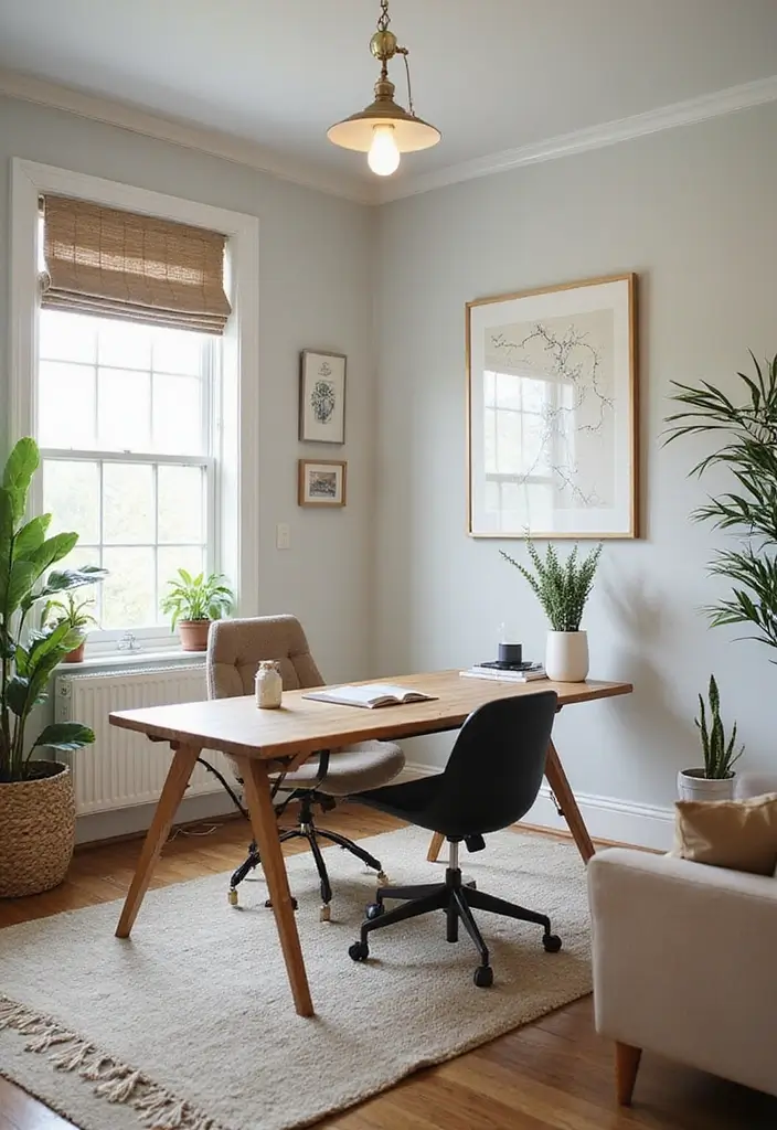 29 Home Office Man Ideas to Upgrade Your Workspace 29. Refreshing Your Space