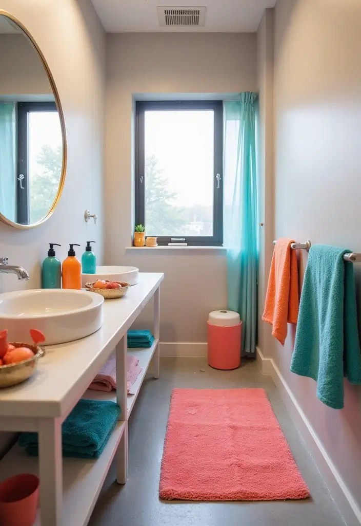 29+ Office Bathroom Decor Ideas That Actually Work 13 29 Office Bathroom Decor Ideas That Actually Work 13. Bright and Bold Color Choices