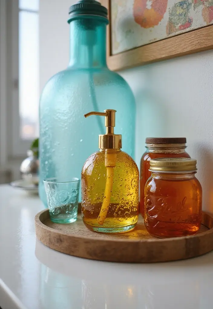 29+ Office Bathroom Decor Ideas That Actually Work 7 29 Office Bathroom Decor Ideas That Actually Work 7. Recycled Glass Accessories