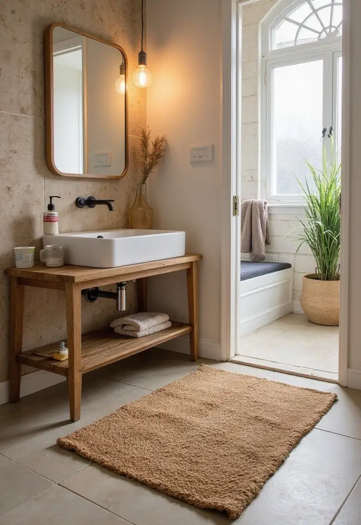 29+ Office Bathroom Decor Ideas That Actually Work 9 29 Office Bathroom Decor Ideas That Actually Work 9. Natural Fiber Rugs