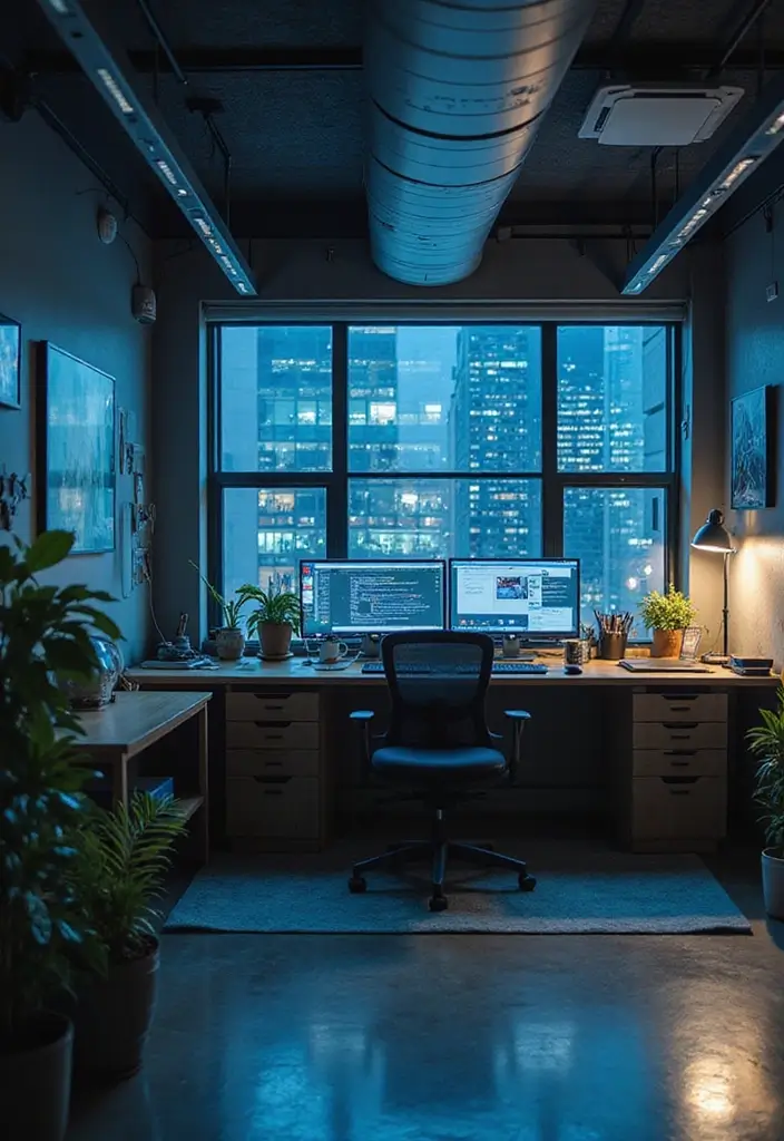 29 Office Den Room Ideas That Inspire Productivity 13. Smart Tech Integration