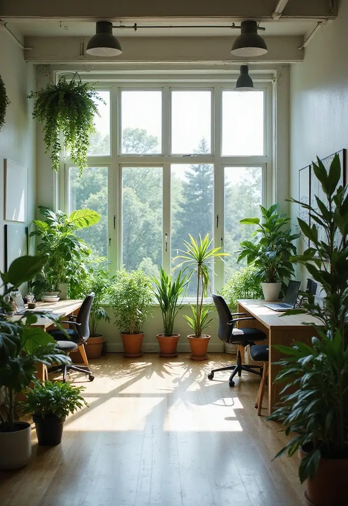29 Office Den Room Ideas That Inspire Productivity 2. Natural Light and Biophilic Design