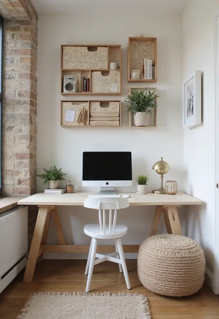 29 Office Den Room Ideas That Inspire Productivity 20. Artistic Organization