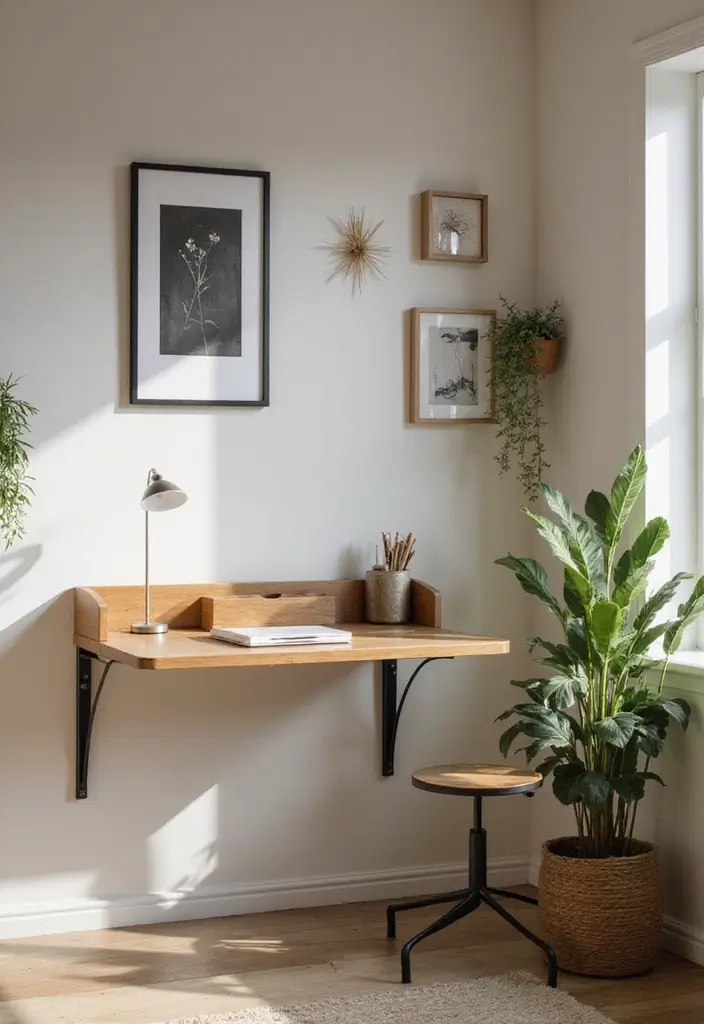 29 Office Den Room Ideas That Inspire Productivity 28. Wall Mounted Workspaces